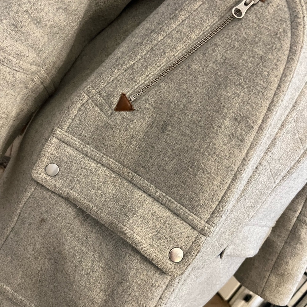 J Crew Italian Stadium Cloth Nello Gori Wool Blend Chateau Coat - Picture 2 of 9